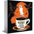 thumbnail image 1 of Letrero de café de Halloween, decoración de barra de café de Halloween para decoración de cocina, decoración divertida de café de Halloween, decoración de barra de café, letrero decorativo de madera f, 1 of 7