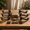 10 inch 6 pack-6 Pack, variant on 12 inch 6 Pack Industrial Pipe Shelf Brackets, Black Iron Rustic Wall Mounted DIY Shelving