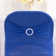 thumbnail image 5 of BalsaCircle Royal Blue Spandex Stretchable Folding Chair Cover Silver Rhinestone Buckled Sash Band Slipcovers Wedding, 5 of 8