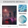 thumbnail image 3 of Diamond Art Kit for Adults, Cool Cyberpunk Cityscape Print No.20 Diamond Painting for Adults Beginners, 5D DIY Diamond Art Painting Kits, Colorful Diamond Painting Craft for Home Decor 12x16, 3 of 7