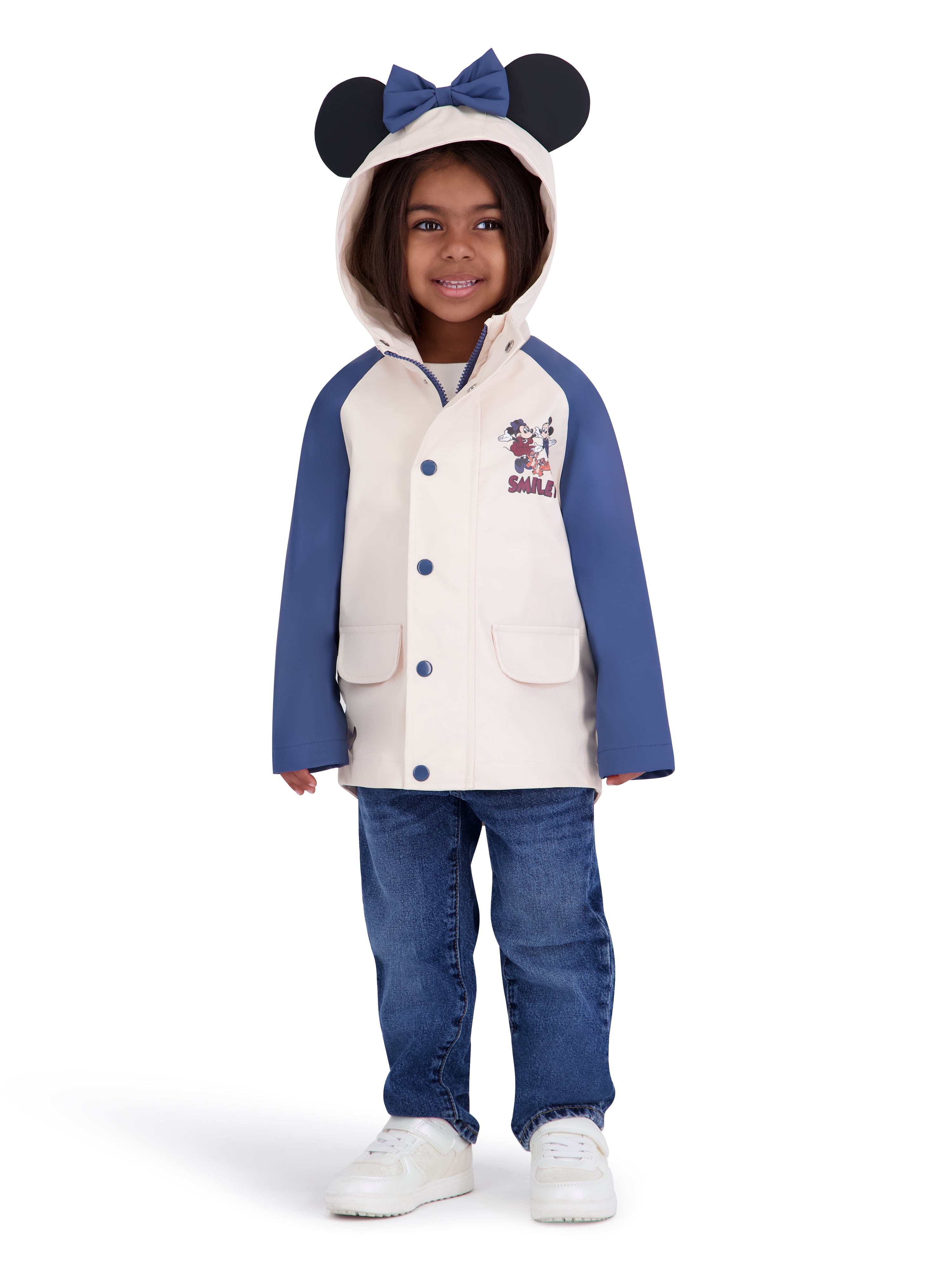 Mickey and Friends Toddler Girl Raincoat, Sizes 12 Months-5T