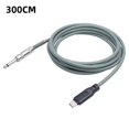 thumbnail image 1 of Mosiee 1-5M Usb Type C To 6.35Mm 1/4 Inch Ts Guitar Audio Cable Microphone Cord For Audio Recording, Bass, Electronic Piano, 1 of 5