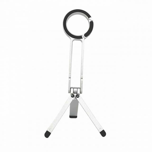 stanreset Strong Magnetic Quick Mount Portable Phone Holder With Mini Tripod Stand Magnetic Phone Tripod silver