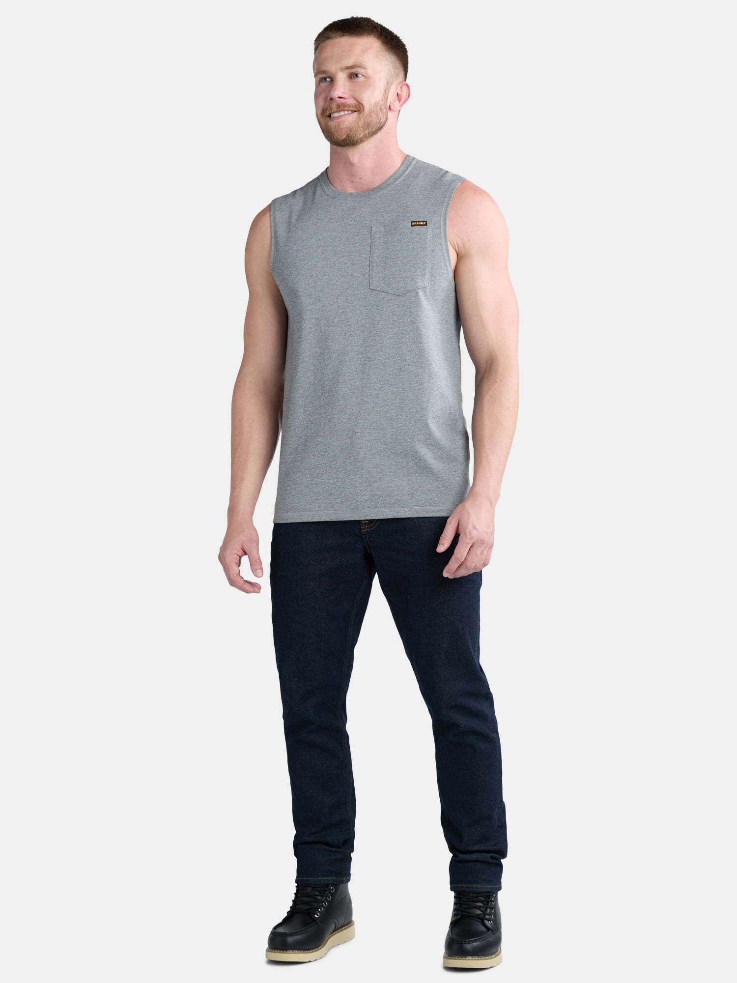 Brahma Men's & Big and Tall Men's Muscle Tee, Sizes S-3XL