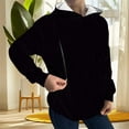 thumbnail image 2 of NMMUED Hoodies for Women, Cute Hoodies, Plain Hoodies, Travel Hoodie, Oversized Hoodies for Women, Black L, 2 of 4
