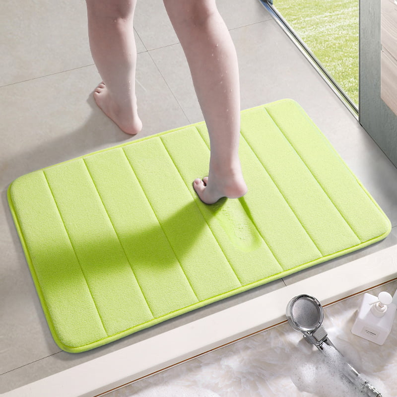 3Pcs Coral Fleece Bath Mat Non-Slip Floor Carpet Rugs Toilet Lid Cover Bathroom 