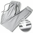 thumbnail image 4 of Mgmyaa Men's Cropped Jogger Pants Casual Breathable Sport Pants Drawstring Elastic Waist Running Pants with Pockets, 4 of 4