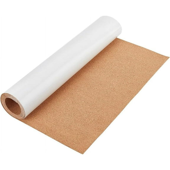 78x16 Inch Self-Adhesive Cork Roll 1mm Thick Backed Cork Boards Mat Strong Self-Adhesive Corkboard for Wall Furnitures Decoration DIY Projects