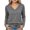 *Gray, variant on Women's V Neck Long Sleeve T-Shirt,Casual Slim Fit Basic Pullover Tops ,Women's Plus M