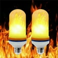 thumbnail image 6 of PENGXIANG 2 Pack LED Flame Effect Fire Light Bulb, Upgraded 4 Modes Flickering Fire Christmas Decorations Lights, E27 Base Flame Bulb with Upside Down Effect, 6 of 9