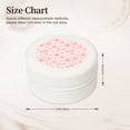 thumbnail image 2 of Fuzoiu Chrysanthemum Print Portable Jewelry Box,Round Mini Leather Travel Jewelry Case,Small Travel Jewelry Organizer,Jewelry Holder for Ring Necklace Earring for Women Girls-White, 2 of 7