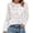 White, variant on WIHOLL Long Sleeve Blouses for Women Flower Lace Crochet Shirts Business Casual Fall Eyelet Tops