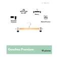 thumbnail image 2 of 10 Ganchos Para Pantalones Madera Natural Premium Ultra Resistentes, 2 of 5