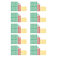 thumbnail image 1 of Red Yellow Green Round Shaped Mini Poker Chips Lucky Game Props 690 Pcs, 1 of 3