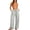 01 Gray, variant on Weiqiqre Women's Straight Leg Jeans Pants Stretchy Cotton Linen Drawstring High Waisted Pants