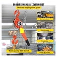 thumbnail image 2 of Lever Chain Hoist,3T / 1.5T Manual Ratcheting Lever Chain Hoist 1.5M 6M Portable Hand Block Lifting Come Along Puller Pulley Hook Mount ,Outstanding Load Capacity, 2 of 6