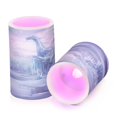 thumbnail image 2 of 2 PCS Flameless Candles with Remote Timer LED Battery Operated Flickering Candle Light for Wedding Table Home Decoration Gifts Snow-covered Scene, 2 of 7