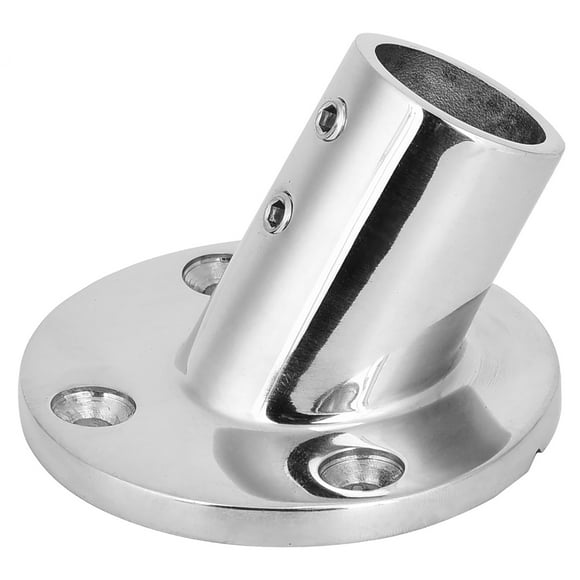 FYBTO 60 Degree Round Base Stainless Steel Marine Boat Hand Rail Fitting Hardware Accessories (25mm)-0905