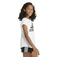 thumbnail image 3 of Girls 7-16 adidas Essential Graphic Tee in Regular & Plus Size Color: Black Size: LARGE, 3 of 4