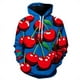 thumbnail image 3 of Nueva sudadera con capucha divertida con estampado de cerezas, moda de otoño, ropa deportiva con patrón de frutas, diseño informal y holgado, sudadera con capucha de calle para hombre 2024, 3 of 5