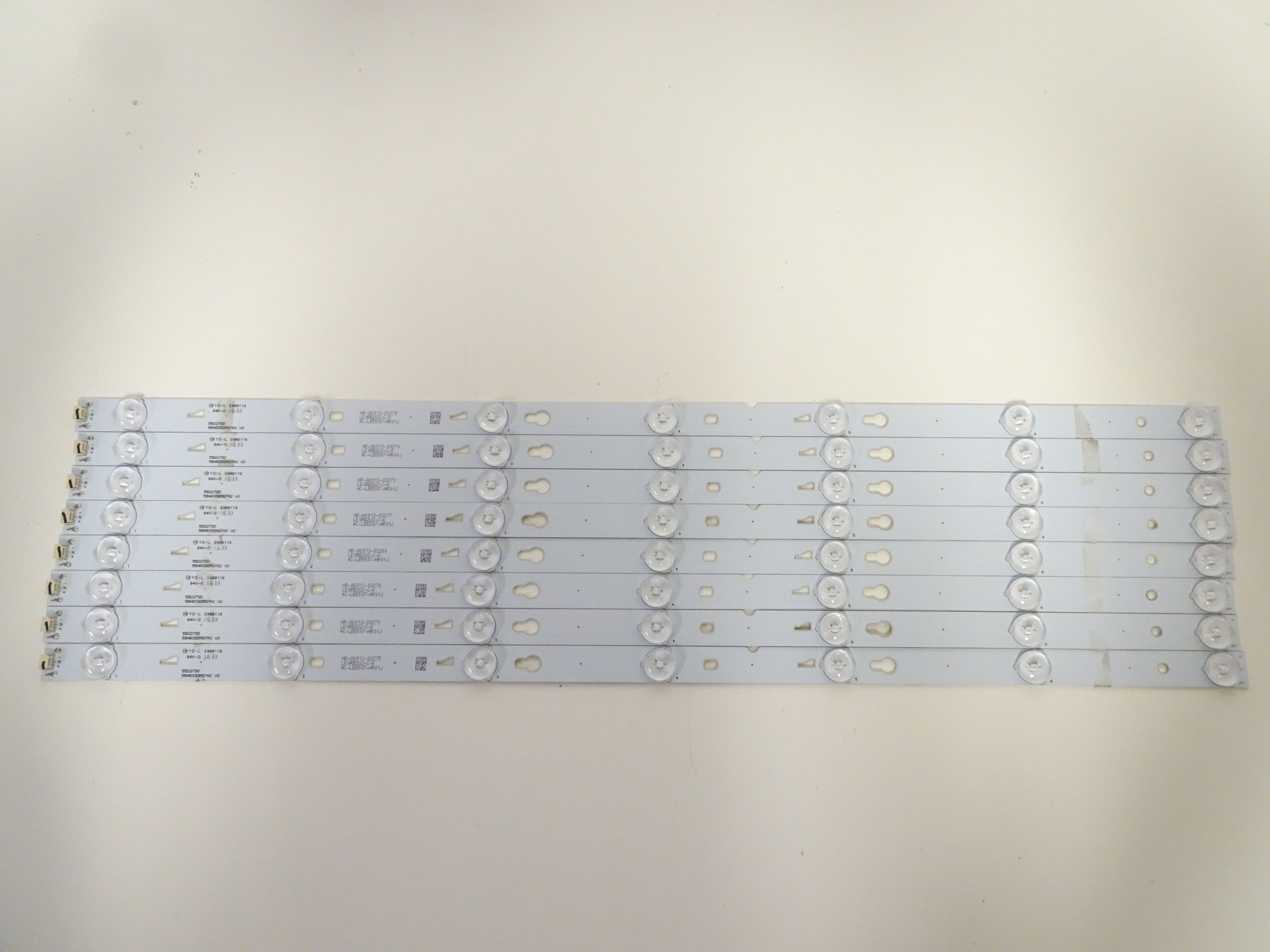 TCL 55US5800 55US57 LED Backlight Strip Set (8) 55HR330M07A2