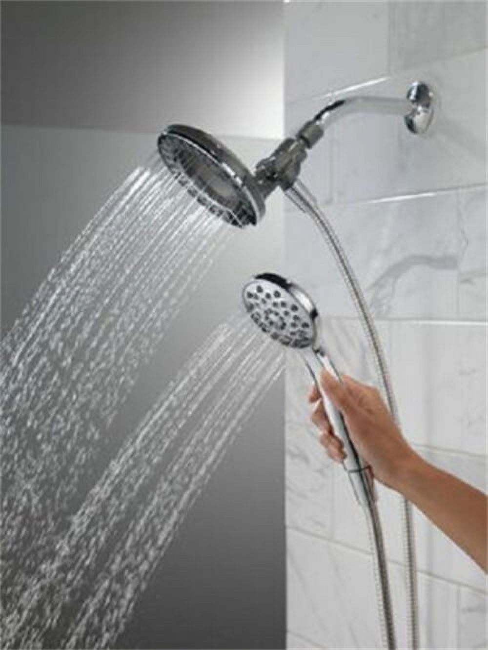 Delta In2ition Dual Shower Head 1.75 GPM 4-Setting photo 4