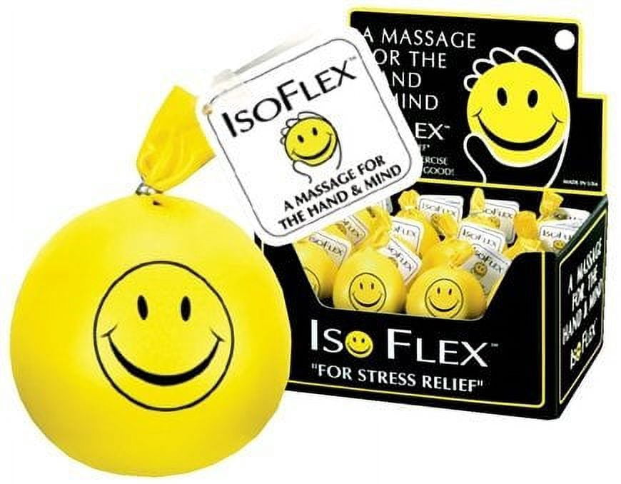 IsoFlex Smiley Stress Ball Hand Massager 6 Pieces