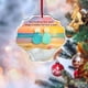 thumbnail image 3 of mfyjkho Adorno de corazón de la amistad de vidrio marino, colgante de recuerdo hecho a mano, 8 cm, para árbol de Navidad o regalo, 1 pieza, 3 of 4