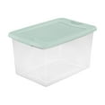 thumbnail image 1 of Sterilite 18 Pack 64 Qt Latching Box, Plastic Storage Bin with Lid, Mindful Mint, 1 of 8