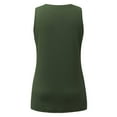 thumbnail image 6 of SNKSDGM Female Linen Tank Tops for Women Plus Size Womens Tank Tops Dressy Casual Short Womens Summer O Neck Sleeveless Tops Tunic Shirts Side Split Tank Tops L, 6 of 6
