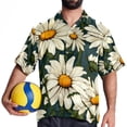 thumbnail image 4 of Daisy Men's Casual Hawaiian Button Down Short Sleeve Summer Beach Printed Shirt, 4 of 6