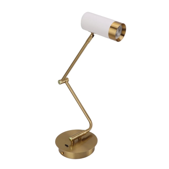 Lámpara de pared con brazo oscilante cabezal giratorio 3000K lámpara moderna con brazo oscilante pantalla cilíndrica para sala de estar ANGGREK Otros