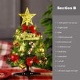 thumbnail image 4 of Mini árbol de Navidad artificial XCF con luces de cadena de alambre decoración en miniatura para interiores, 4 of 4
