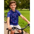 thumbnail image 4 of Boys Polo Shirt Hawaiian Golf Collared Performance Tops Kids Short Sleeve 7-14 Years, 4 of 6