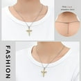 thumbnail image 4 of 316l Stainless Steel Cross Ashes Necklace Urn Necklace for Human Ashes Cremation Necklace for Ashes Stainless Steel Urn Necklaces, 4 of 7