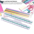 thumbnail image 5 of Suodoka 2Pcs Architectural Ruler Set Plastic Small Scale Pocket Mini for Engineer Architects Engineering Scaling 12.5cm / 4.9 inches, 5 of 9