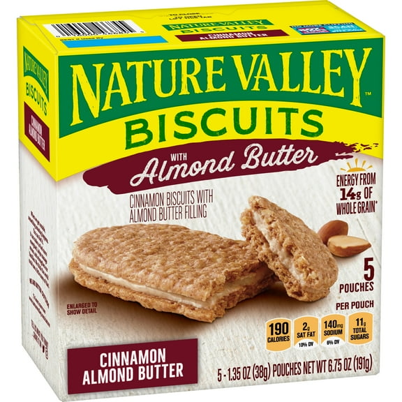 Nature Valley Cinnamon Almond Butter Biscuits - 5 ct (Packaging Varies)