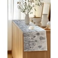 thumbnail image 5 of Table Runner 72 Inches Long for Kitchen Dining, Grey Wildflowers Dresser Scarf Farmhouse, Dining Table Decorations for Wedding/Parties, Modern Spring Floral Butterfly Plant 13 x 72 In, 5 of 8