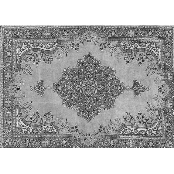 Ahgly Company Indoor Rectangle Persian Gray Traditional Area Rugs, 3' x 5'