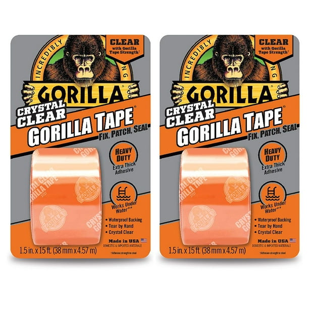 Gorilla Tape Crystal Clear Repair Tape Incredibly Strong Flexible