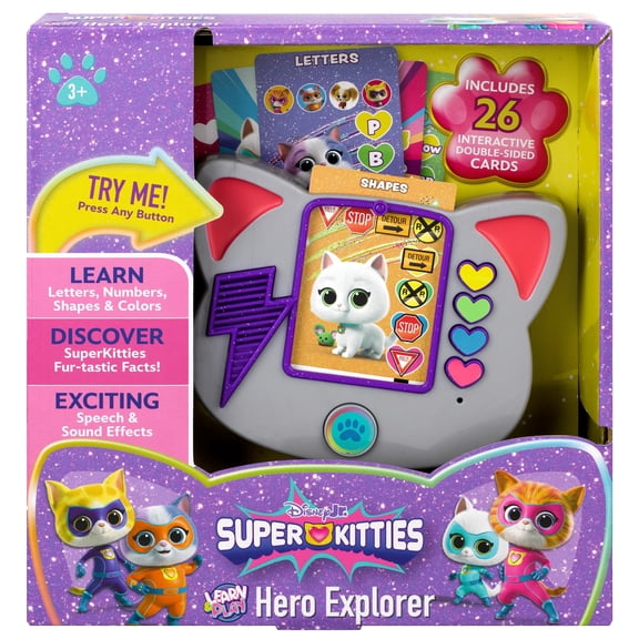eKids Super Kitties Hero Explorer Toddler Toy, Electronic Learning Systems for Kids 3 and up