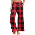thumbnail image 2 of LEBONYARD Women Wide Leg Pants Loose High Waist Trousers,Women's Christmas Printed Fashionable Loose and Comfortable Sleeping Pants Multicolor XL, 2 of 6