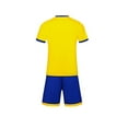thumbnail image 5 of Conjuntos de blusas y camisas de manga corta con cuello en V. Conjunto de traje de fútbol de color sólido para niños para juegos deportivos universitarios, partidos de rendimiento, uniformes de entren, 5 of 5