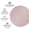 thumbnail image 3 of Lsque Rose Gold Abstract Spots 1 Pattern 4" Drink Coasters Set of 4, PVC Leather Absorbent Coasters, Table Coaster Set Decorative Coffee Cup Coasters Housewarming Gift -Round Shape, 3 of 6