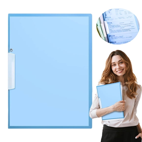 SLUOHZXI Report Folder Cover with Clip, Clear Report Covers for A4 and Letter Size Paper, Resume Covers Presentation Folders File Document Binder for Business, 70 Sheet Capacity