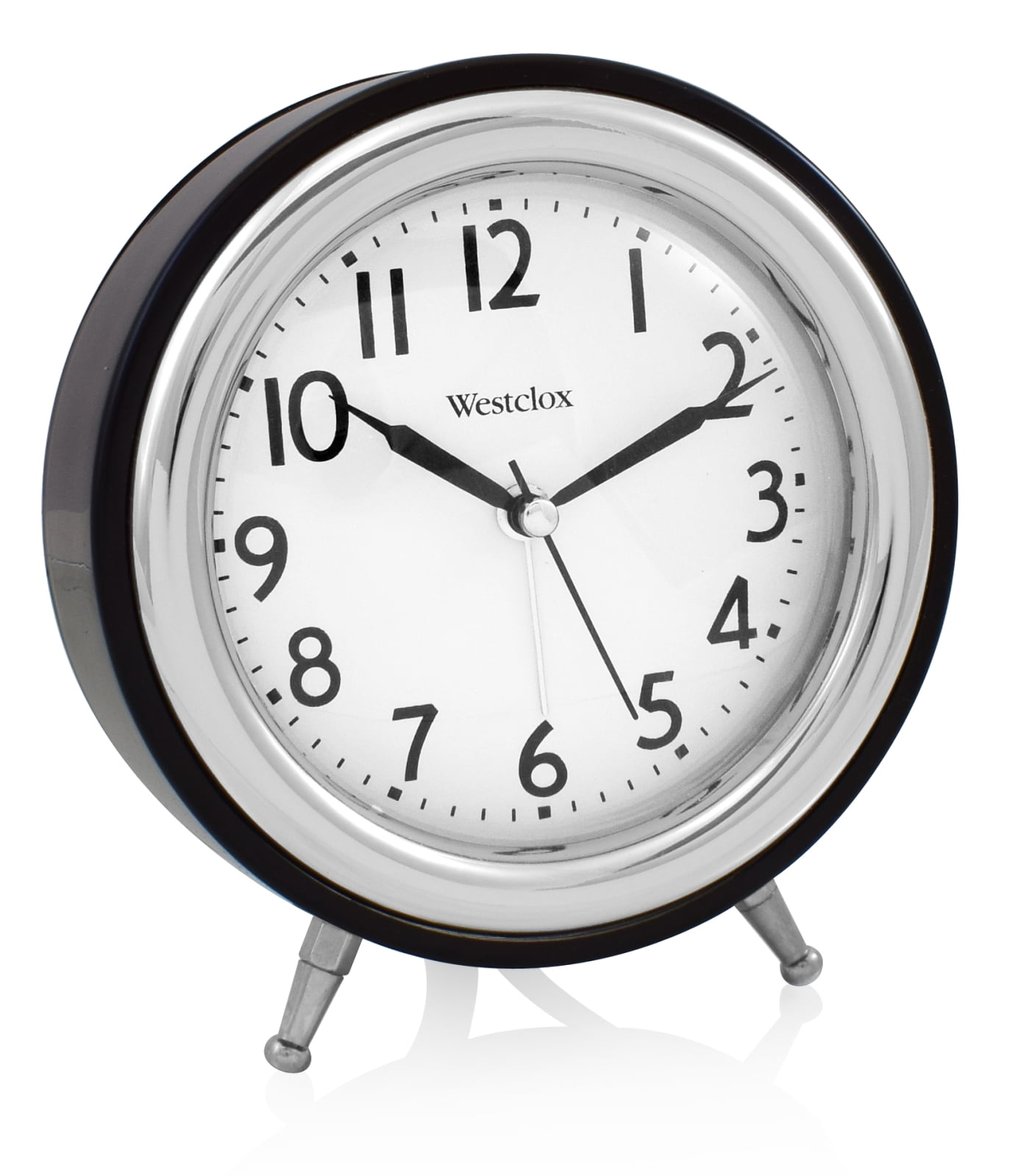 75032A Westclox 5" QA Alarm Clock With Chrome Bezel