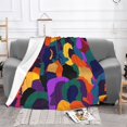 thumbnail image 5 of Diversity People Silhouettes Throw Blanket, Super Soft Anti-Pilling Flannel Bed Blankets, 40"x30", 5 of 8