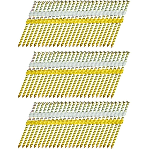 2,000 PCS MEITE 21 Degree Framing Nails 3-1/4 Inch, Smooth Shank, Galvanized