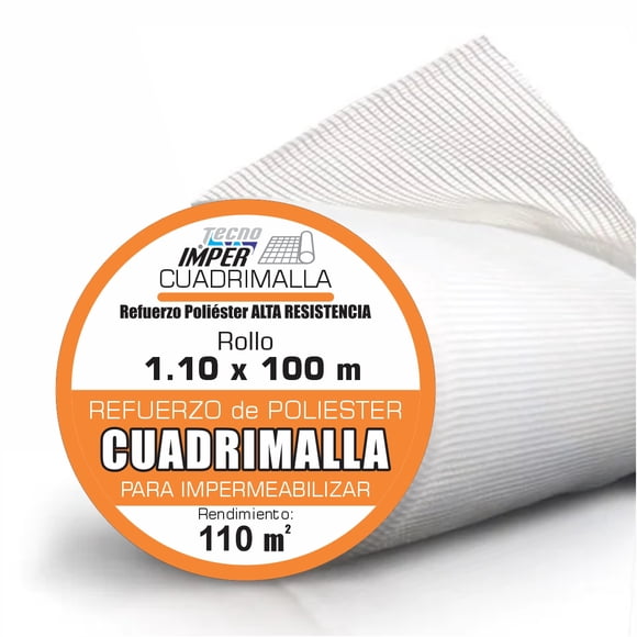 Cuadrimalla Impermeabilizar Alta Resistencia Rollo 100 Mt