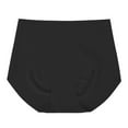 thumbnail image 4 of Womens Cotton Panties New Women's Underwear Breathable Panties Cotton Tummy Suits High Waist Stretch Briefs Full Coverages Underpants Black XL, 4 of 4